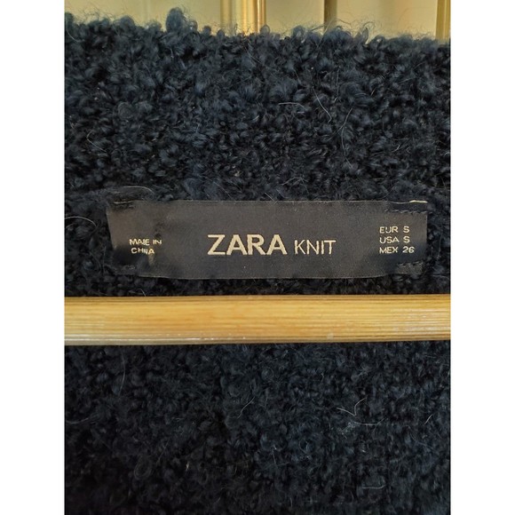 Zara Knit V-neck Wool Blend Sweater - SZ S - Picture 2 of 9